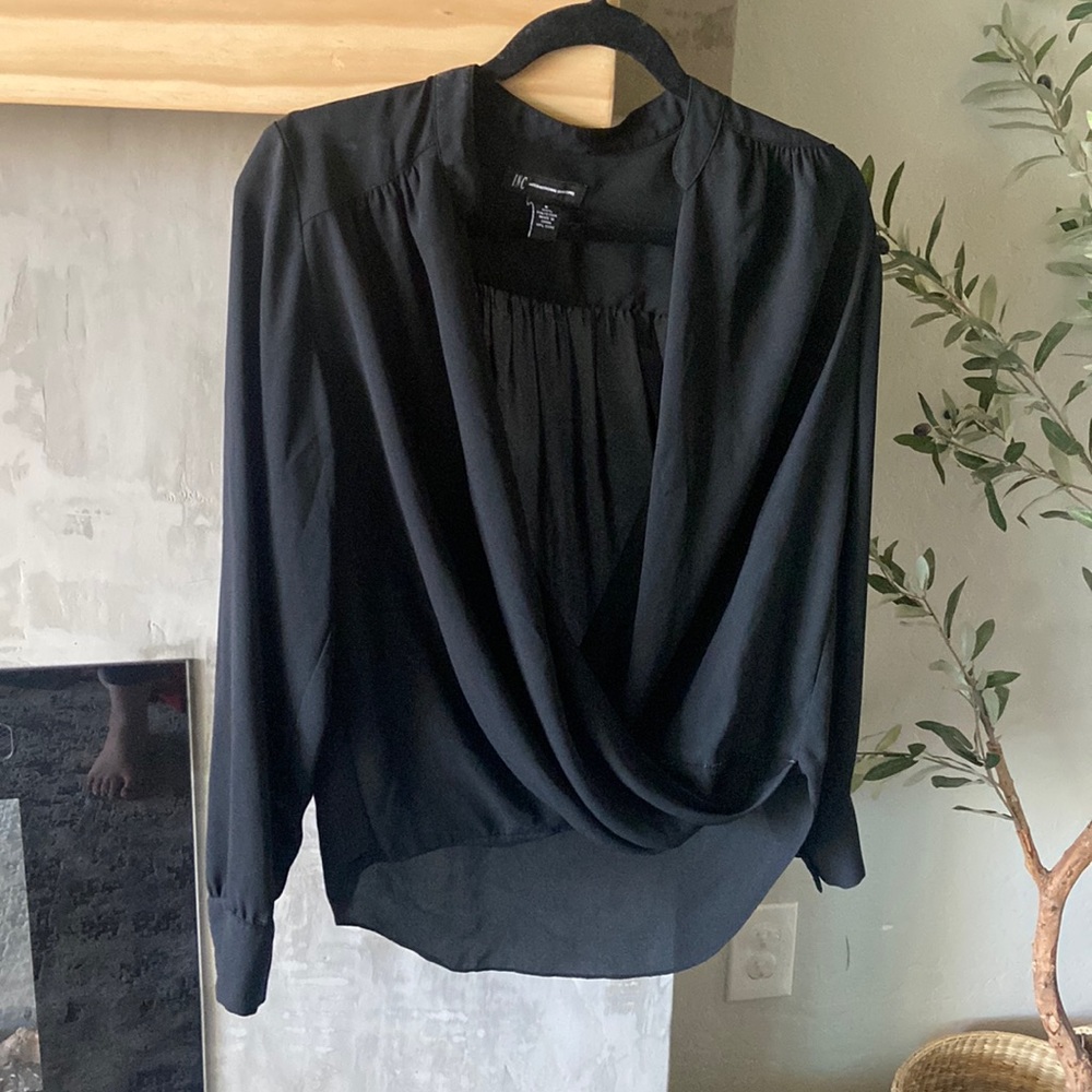 Black flowy blouse